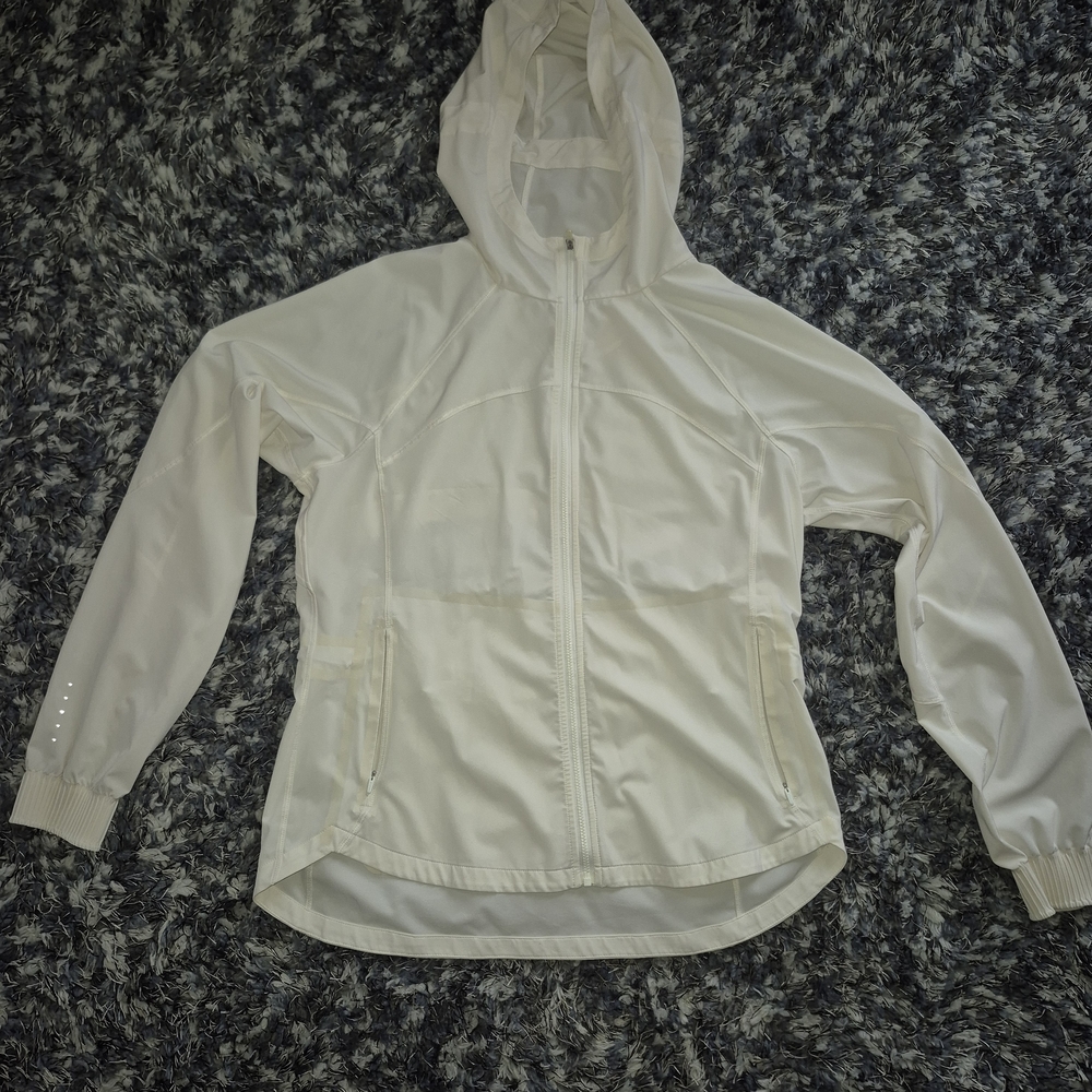 Women's Cream Hooded Jacket